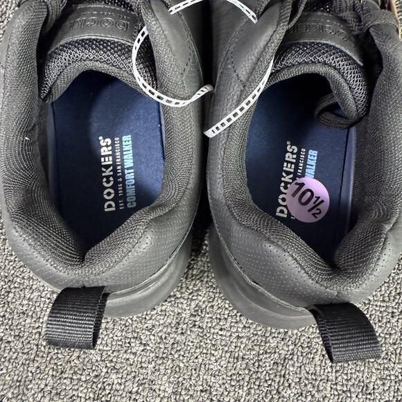 Dockers Comfort Flex Athletic Casual Shoes Black Wide Width Mens Size 10.5w